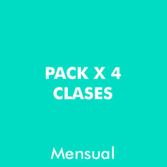 Pack 4 clases Mensuales