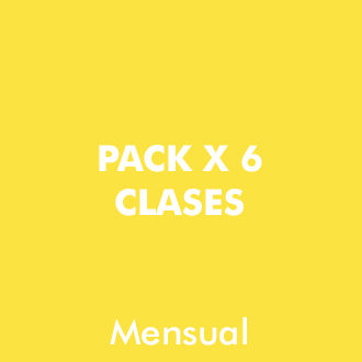 Pack 6 clases Mensuales